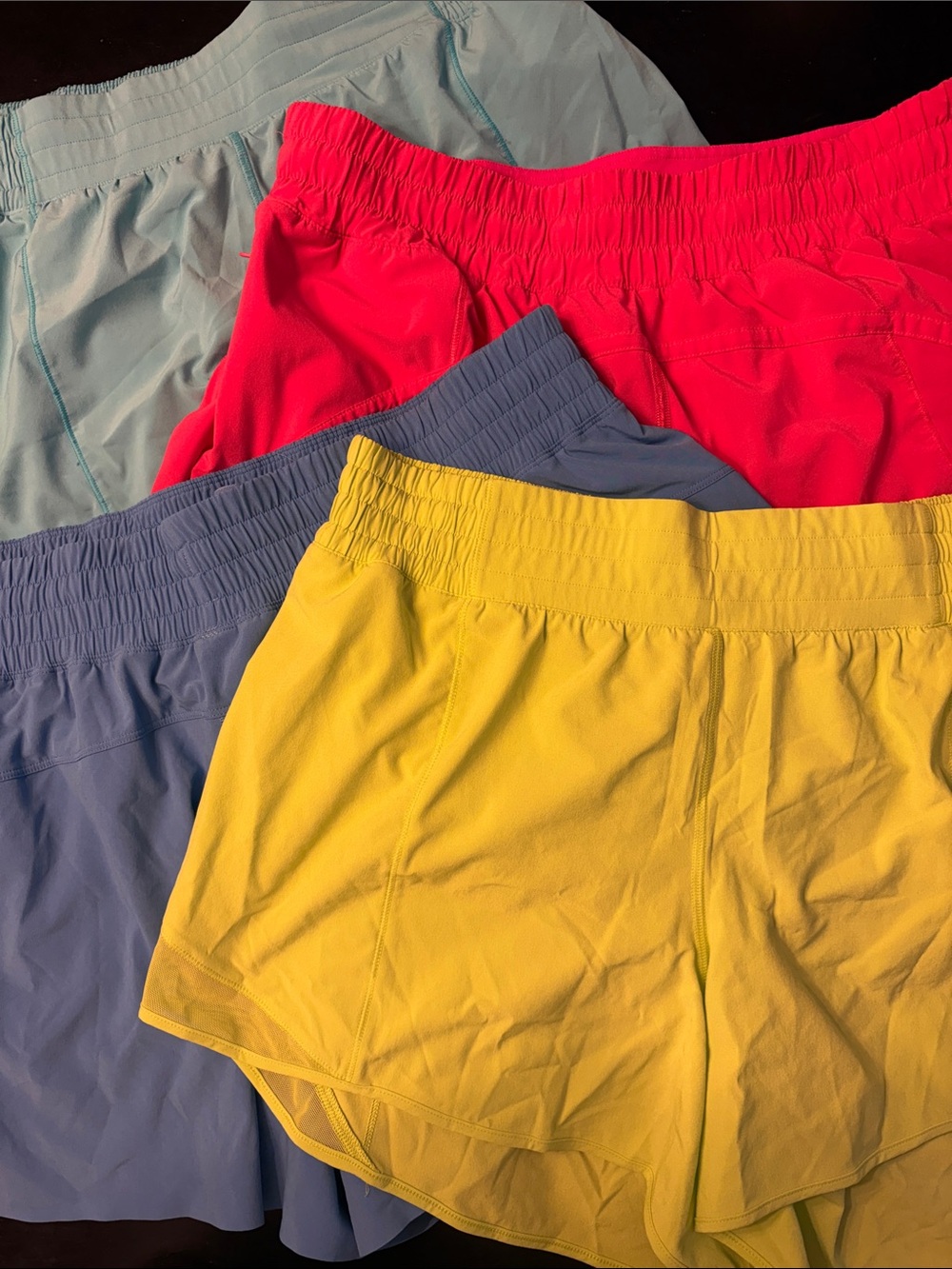 lululemon athletica Women’s Athletic Shorts in Yellow, Pink, Blue, Light Blue